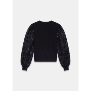 Mint Velvet Black Embroidered Sleeve Jumper